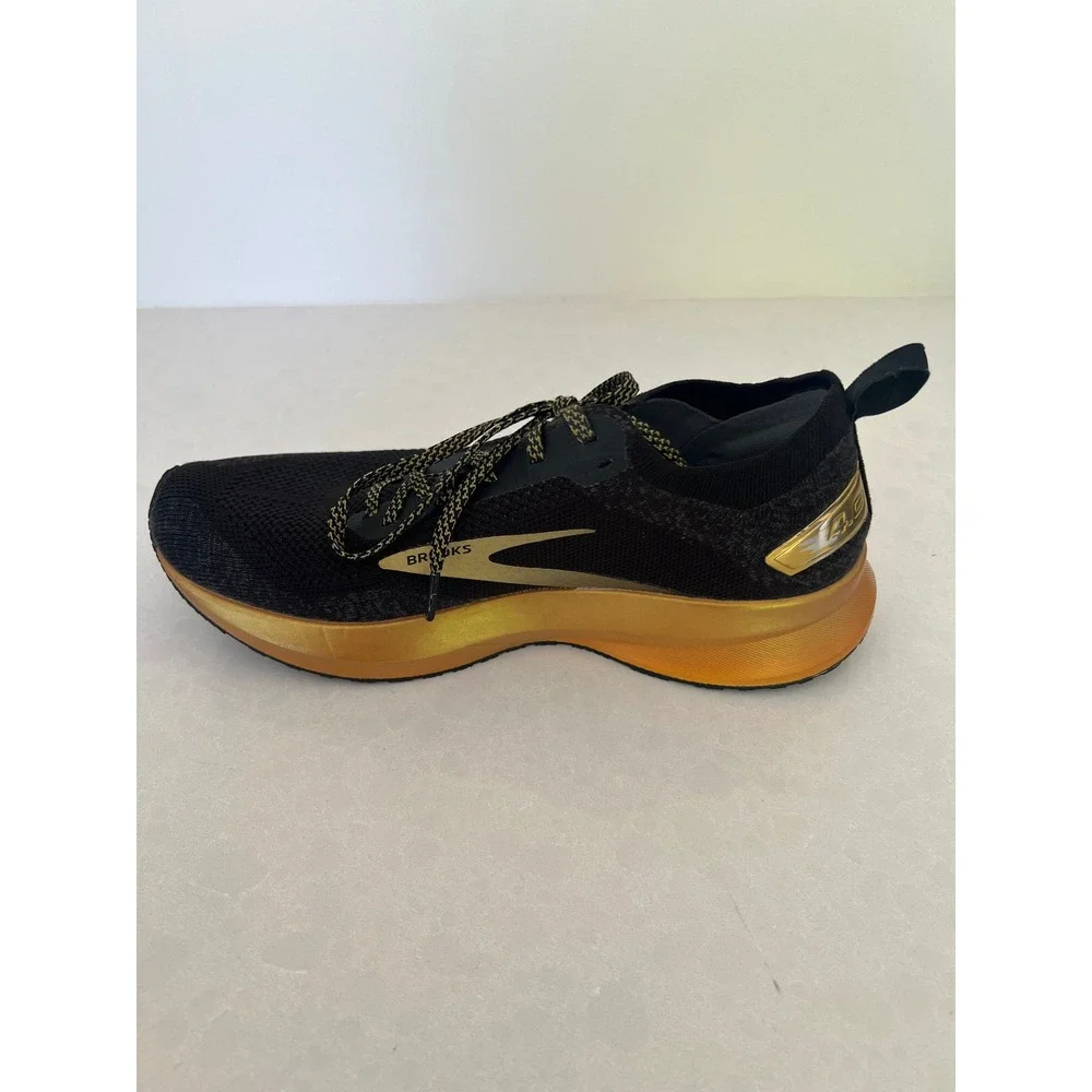Brooks Levitate 4 Running Sneaker Womens 8.5 Black Gold Trail‎ Runner Athletic